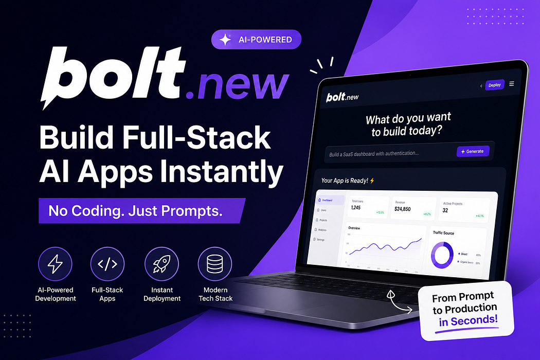 Bolt.new AI App Builder Review 2026: Build Full-Stack Applications ...